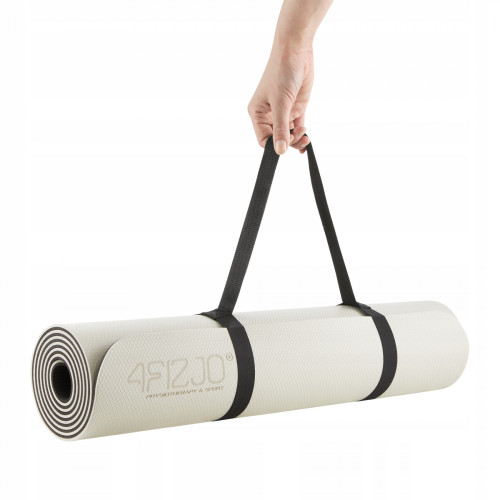 Мат для фітнесу  4FIZJO TPE 180 x 60 x 0.6 см Grey/Black - фото №9